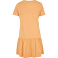 Pale Orange - Back - Urban Classics Womens-Ladies Valance T-Shirt Dress