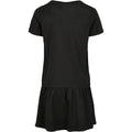 Black - Back - Urban Classics Womens-Ladies Valance T-Shirt Dress