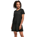 Black - Side - Urban Classics Womens-Ladies Valance T-Shirt Dress