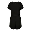 Black - Back - Urban Classics Womens-Ladies Flower Viscose Belt Short Jumpsuit