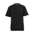 Black-White - Front - Urban Classics Mens Contrast Detail Tall T-Shirt