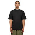 Black-White - Side - Urban Classics Mens Contrast Detail Tall T-Shirt