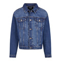 New Mid Blue Washed - Front - Urban Classics Mens Heavyweight Boxy Denim Jacket