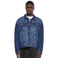 New Mid Blue Washed - Side - Urban Classics Mens Heavyweight Boxy Denim Jacket