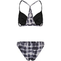 Black-White - Back - Urban Classics Womens-Ladies Tie Dye Triangle Triangle Back Bikini