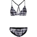 Black-White - Front - Urban Classics Womens-Ladies Tie Dye Triangle Triangle Back Bikini