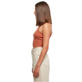 Terracotta - Lifestyle - Urban Classics Womens-Ladies Ribbed Crop Top