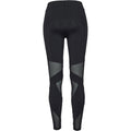 Black - Back - Urban Classics Womens-Ladies Tech Mesh Triangle Leggings