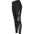 Black - Pack Shot - Urban Classics Womens-Ladies Tech Mesh Triangle Leggings