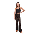 Black - Lifestyle - Urban Classics Womens-Ladies Knitted Crochet Flared Leggings