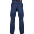 New Dark Blue Washed - Back - Urban Classics Mens Heavyweight Straight Jeans