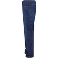 New Dark Blue Washed - Side - Urban Classics Mens Heavyweight Straight Jeans