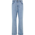 New Light Blue Washed - Front - Urban Classics Mens Heavyweight Straight Jeans