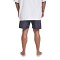 Navy Blue-Pink - Back - Urban Classics Mens Flamingo Swim Shorts