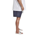 Navy Blue-Pink - Side - Urban Classics Mens Flamingo Swim Shorts