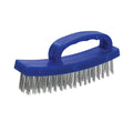 Blue-Silver - Front - Silverline D-Handle Wire Brush