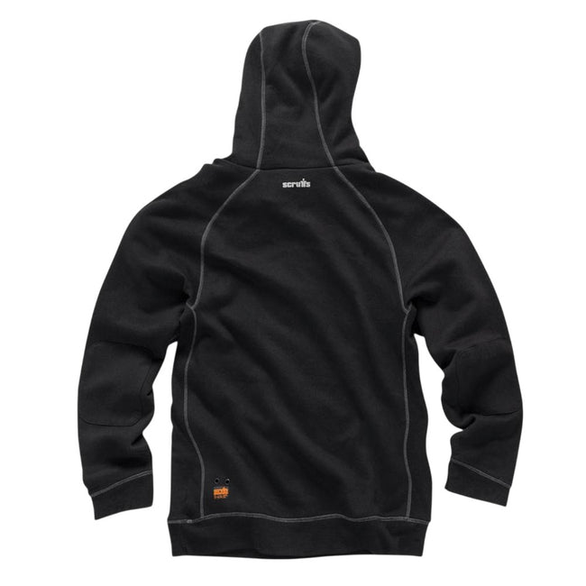 Black - Back - Scruffs Mens Trade Logo Hoodie