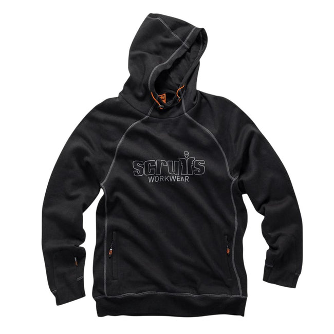 Black - Front - Scruffs Mens Trade Logo Hoodie