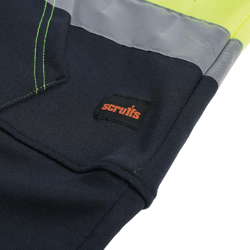 Yellow-Navy - Pack Shot - Scruffs Mens Hi-Vis Hoodie
