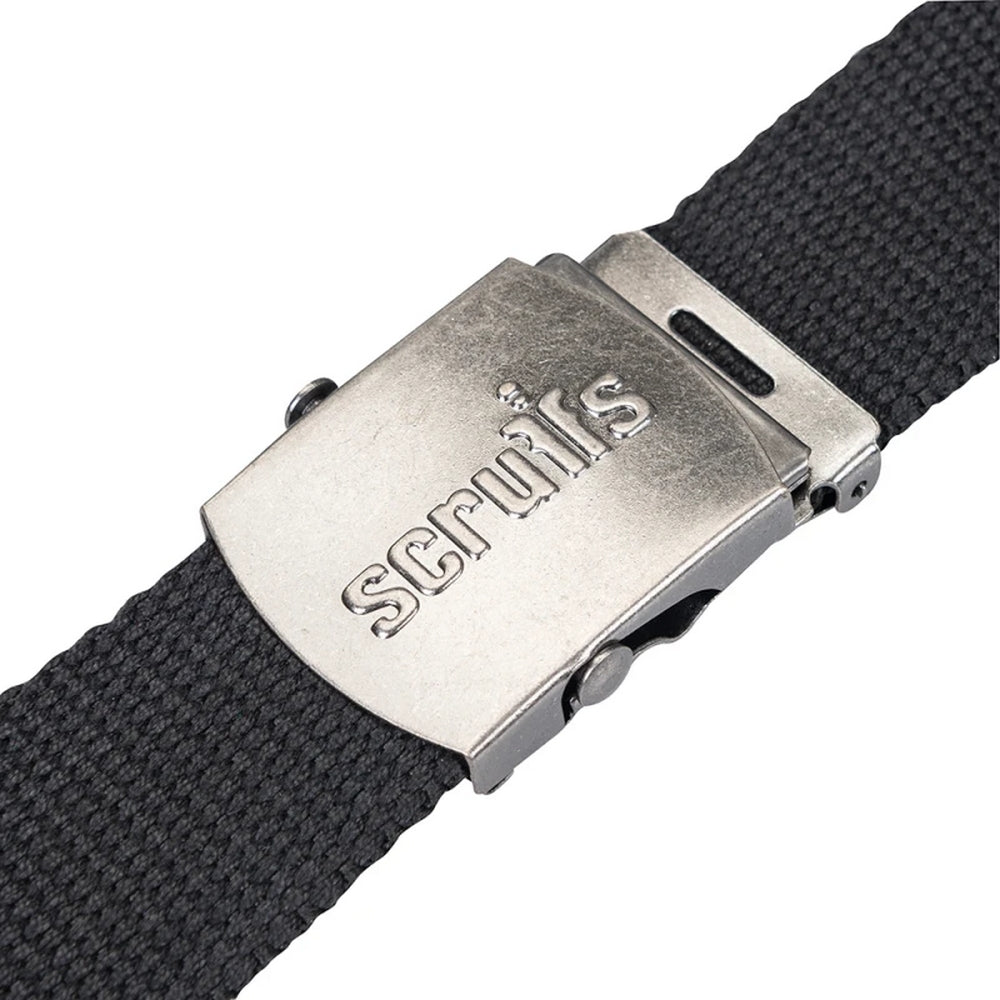 Black - Back - Scruffs Mens Logo Belt