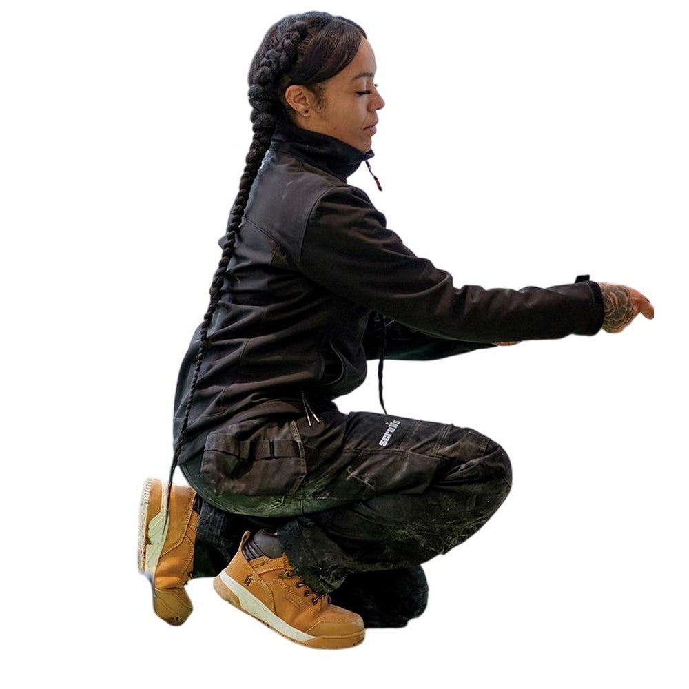 Black - Lifestyle - Scruffs Womens-Ladies Trade Flex Holster Pocket Work Trousers