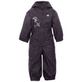 Dark Grey - Front - Trespass Baby Unisex Dripdrop Padded Waterproof Rain Suit
