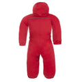 Signal Red - Back - Trespass Baby Unisex Dripdrop Padded Waterproof Rain Suit