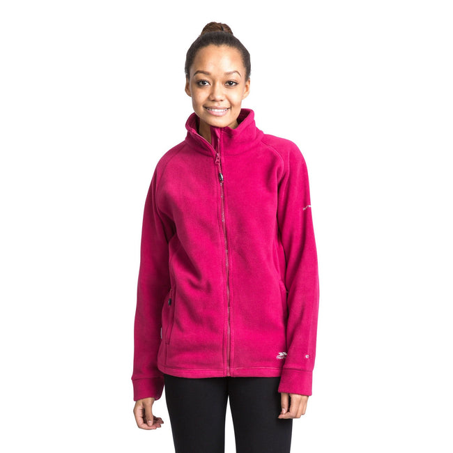 Cerise - Back - Trespass Womens-Ladies Clarice Full Zip Fleece Jacket