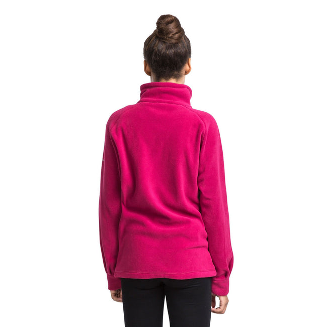 Cerise - Side - Trespass Womens-Ladies Clarice Full Zip Fleece Jacket