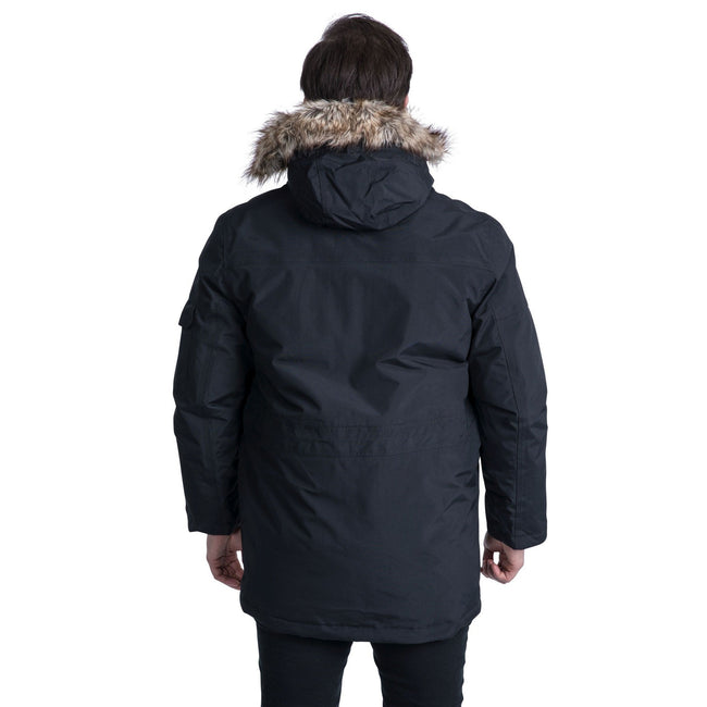 Black - Lifestyle - Trespass Mens Highland Waterproof Parka Jacket
