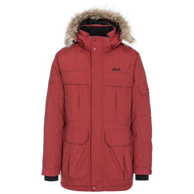 Merlot - Front - Trespass Mens Highland Waterproof Parka Jacket