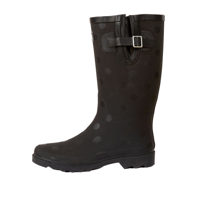 Black - Side - Trespass Womens-Ladies Elena Wellington Boots