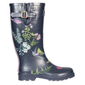 Humming Bird Print - Back - Trespass Womens-Ladies Elena Wellington Boots