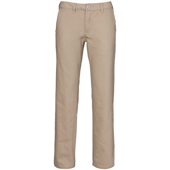 Almond - Front - Trespass Womens-Ladies Makena Casual Trousers