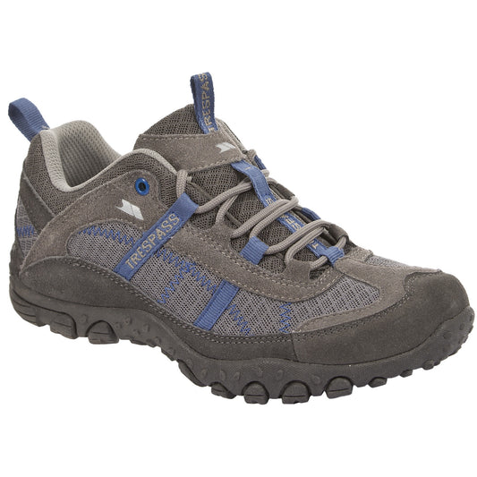 Steel - Front - Trespass Womens-Ladies Fell Lightweight Walking Shoes