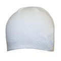 White - Side - Trespass Childrens Girls Sparkle Knitted Beanie Hat