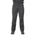 Black - Side - Trespass Mens Hemic Water Resistant Softshell Trousers