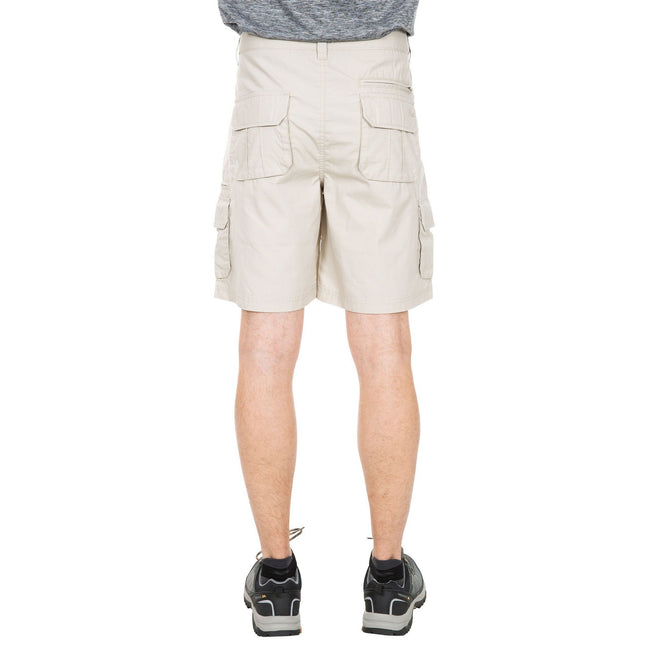 Mushroom - Side - Trespass Mens Gally Water Repellent Hiking Cargo Shorts