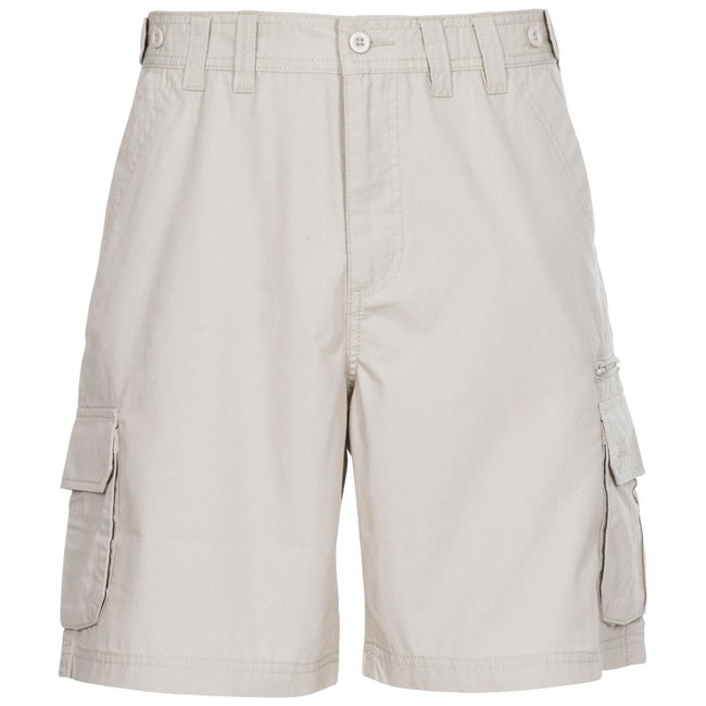 Mushroom - Front - Trespass Mens Gally Water Repellent Hiking Cargo Shorts