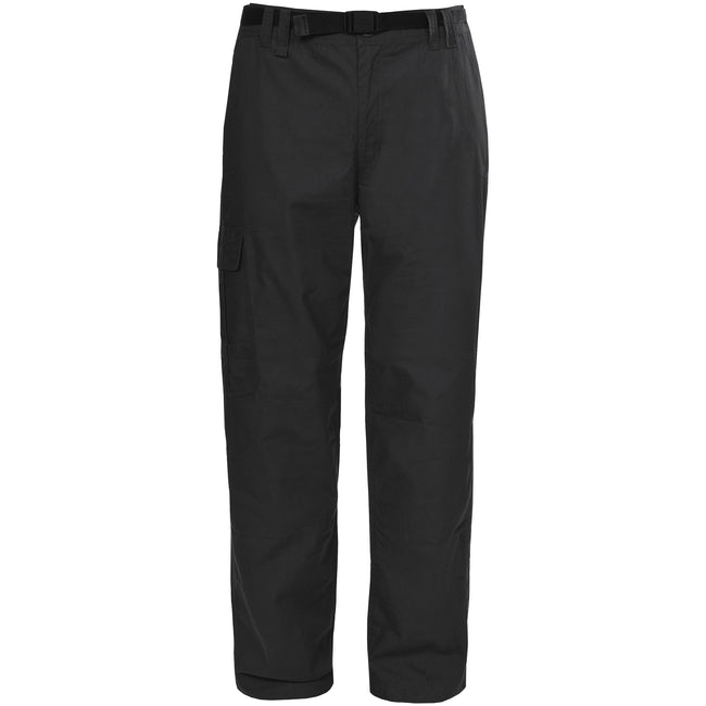 Black - Front - Trespass Mens Clifton Water Repellent Trousers