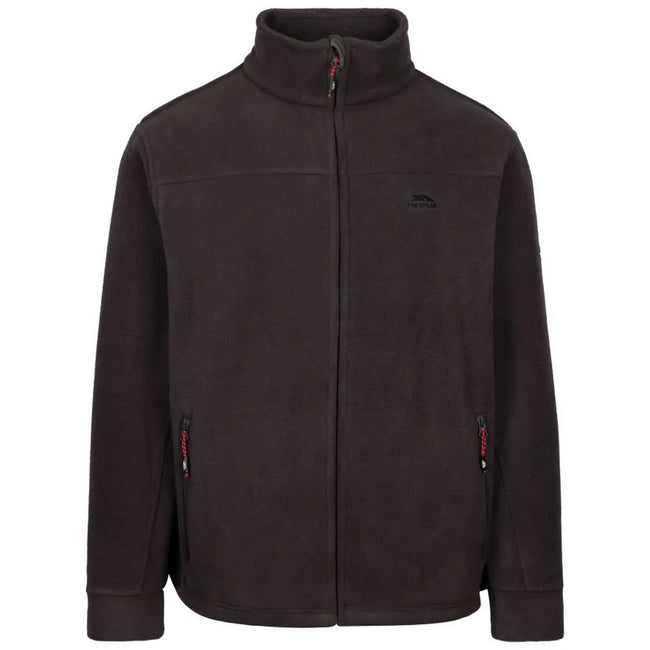 Carbon - Front - Trespass Mens Bernal Full Zip Fleece Jacket