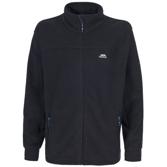 Black - Front - Trespass Mens Bernal Full Zip Fleece Jacket