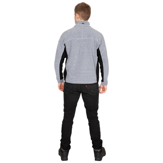 Platinum Stripe - Side - Trespass Mens Jynx Full Zip Fleece Jacket
