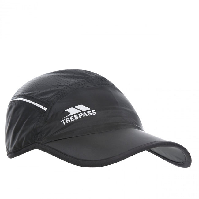 Black - Black - Front - Trespass Unisex Benzie Baseball Cap