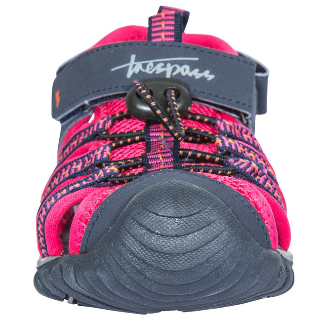 Heather Rose - Front - Trespass Childrens-Kids Nantucket Active Closed Toe Beach Sandals