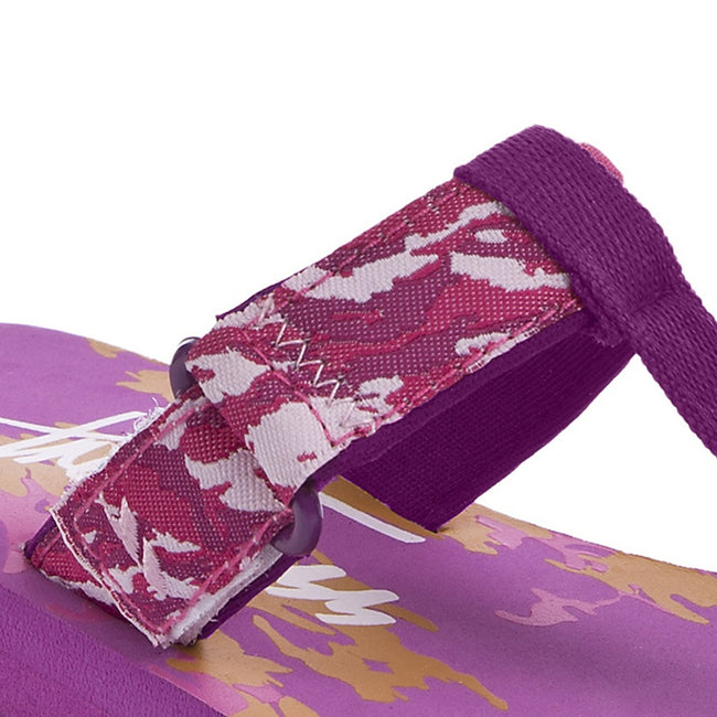 Azalea Camo - Back - Trespass Childrens-Kids Jettie Summer Flip Flops