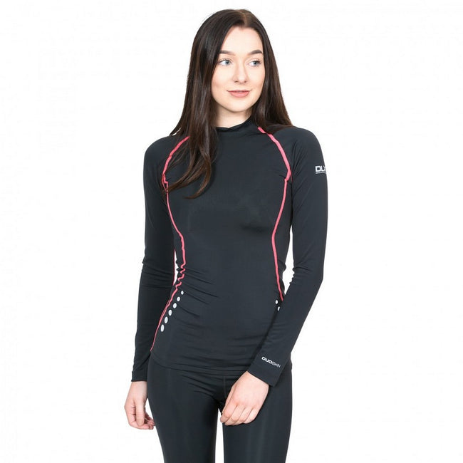 Black - Back - Trespass Womens-Ladies Dasha Long Sleeve Compression Top