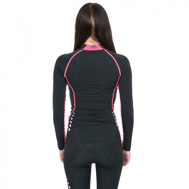 Black - Lifestyle - Trespass Womens-Ladies Dasha Long Sleeve Compression Top