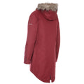 Merlot - Side - Trespass Womens-Ladies Clea Waterproof Parka