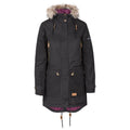 Black - Front - Trespass Womens-Ladies Clea Waterproof Parka